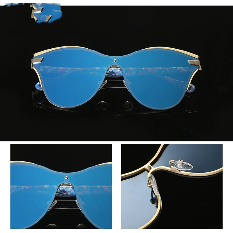 

New Stylish Metal Sunglasses Fashion Piece Polarized Colorful Men and Women Sunglasses Retro Sunglasses Summer Shade WD0904