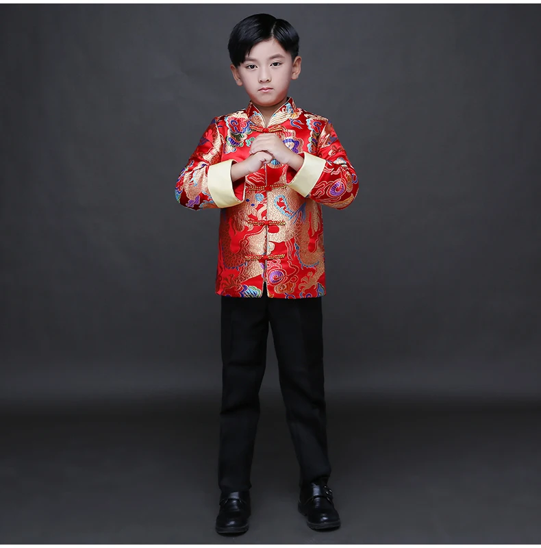 Дети Cheongsam платье принцессы платье для девочек Пышная юбка китайский стиль Ретро костюмы китайский Guzheng сценический костюм хоста