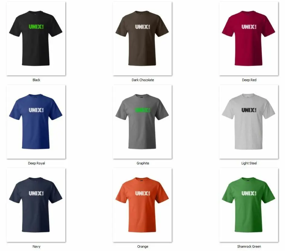 Unix 1970 Linux Shell System модная футболка лето 2019 новая брендовая из 100% хлопка с принтом