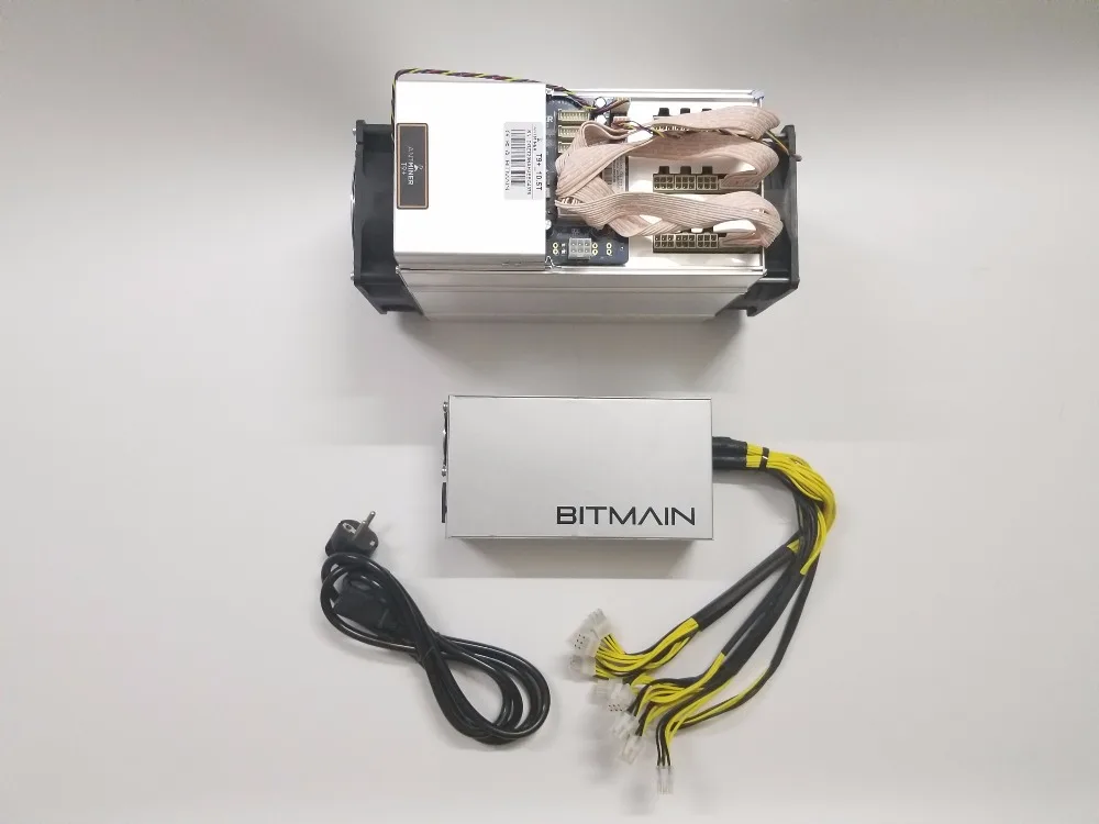 Б/у AntMiner T9 10,5 T ASIC Майнер для биткойнов BCH Miner 16nm BTC Mining machine 10500G с PSU(источник питания BITMAIN