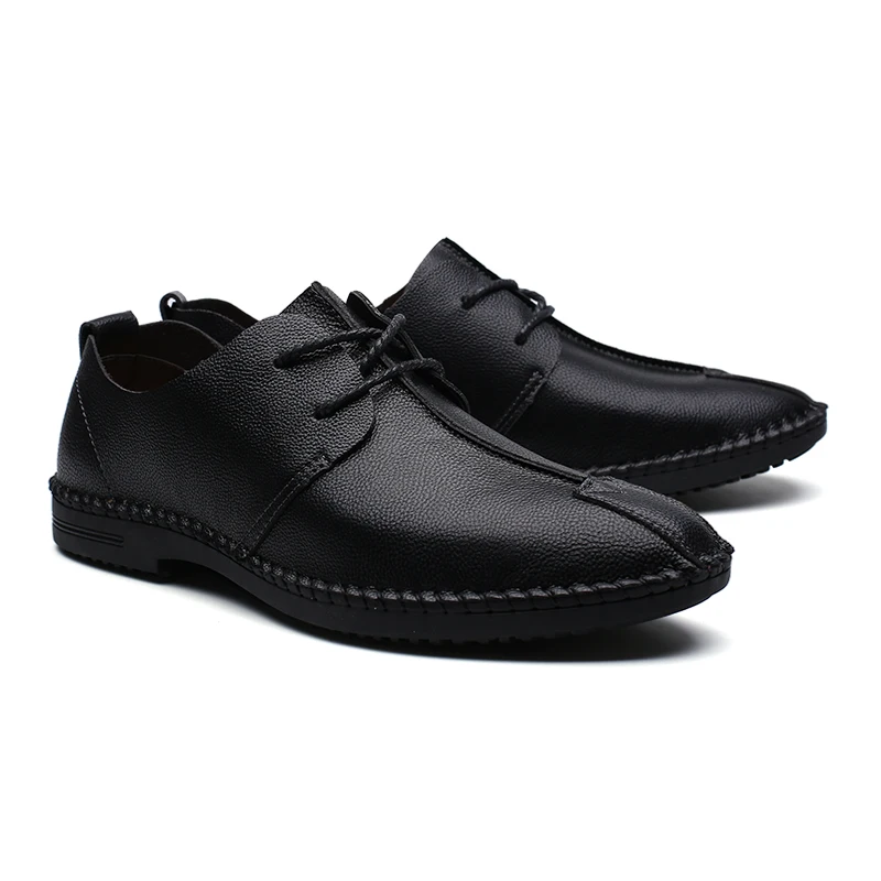 Fotwear/мужская кожаная обувь Мужская повседневная легкая рабочая на шнуровке