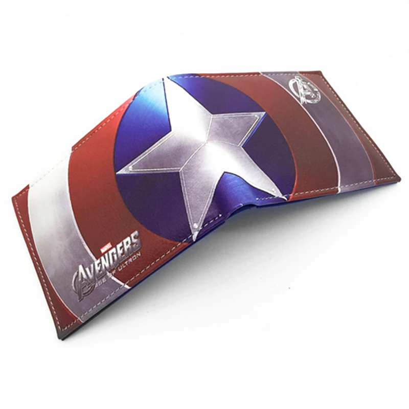 Новый 2018 Marvel кошелек Monedero Капитан Америка супер герой женские кошельки Baelerry для
