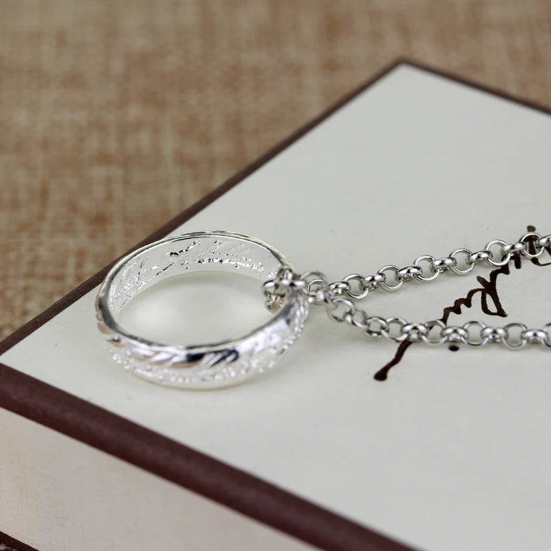 Movie The Lord Of One Rings Stainless Steel Hobbit Charm Statement Pendant Jewelry Gift For Man Women Fans | Украшения и