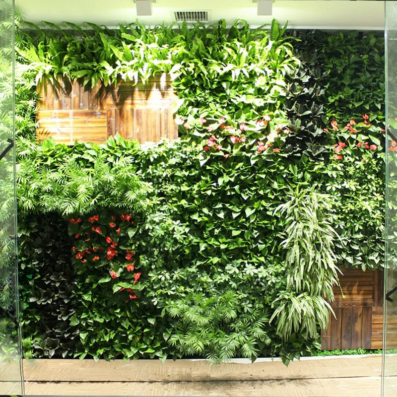 Зеленое растение на стену искусственная газон бокс живая изгородь сад задний