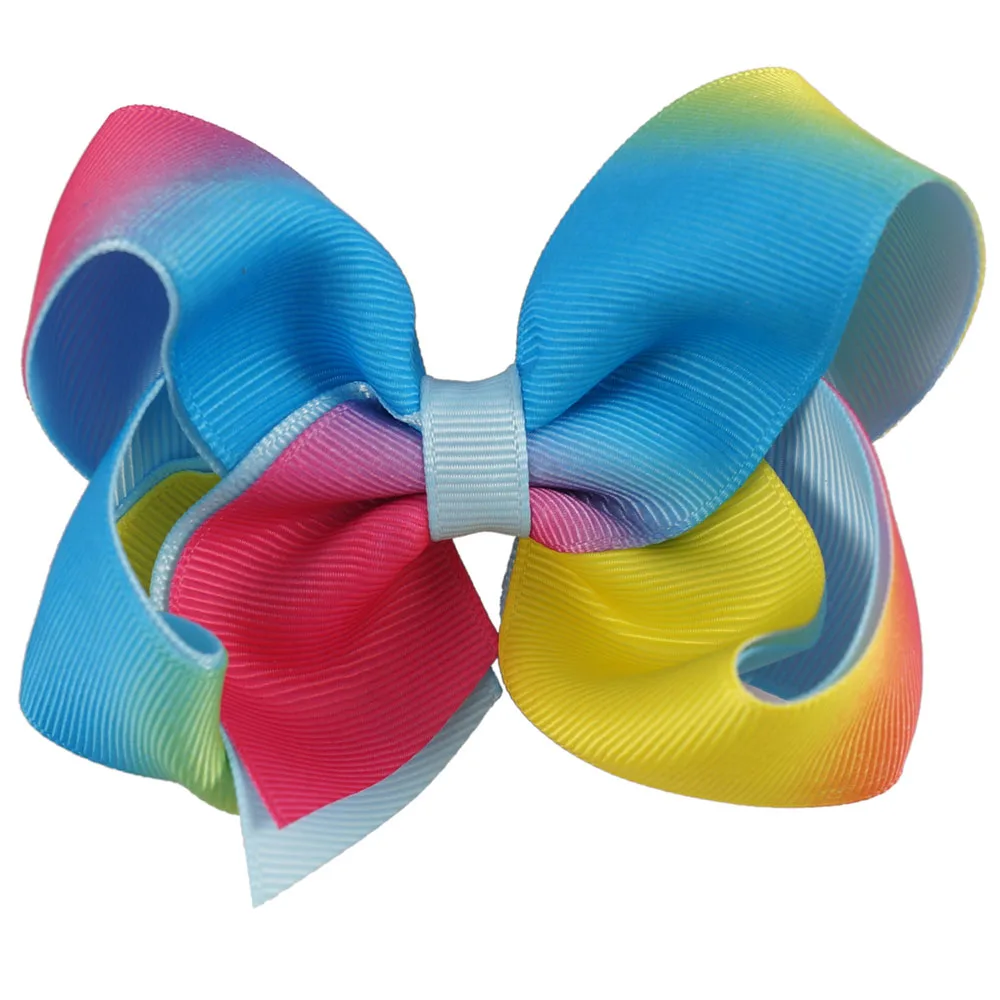 CN 12 шт./лот 4 5 &quotРадужные заколки для волос с зажимами девочек ручной работы