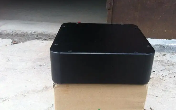 GZbotolave 2107 R алюминиевый кожух усилителя DAC чехол черный корпус | Электроника