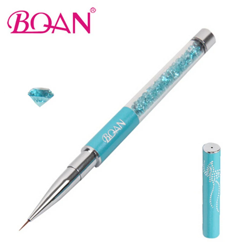 Кисть для ногтей BQAN 7 мм ультратонкая ручка рисования линий Стразы кисть нейл - Фото №1