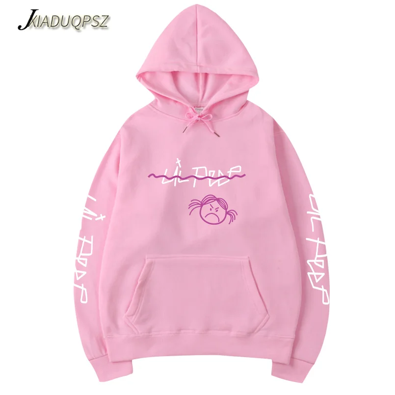 Lil Открытый толстовки Love lil. Peep мужские толстовки пуловер с капюшоном свитшоты мужские/женские sudaderas cry baby уличная Толстовка для мужчин - Цвет: WY141-144 pink