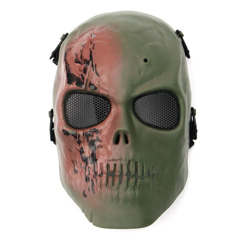 Skull Армия двух страйкбол Пейнтбол Маска Череп Полное Лицо Защитная маска черная охотничья Военная военная игра тактические маски - Цвет: Skull