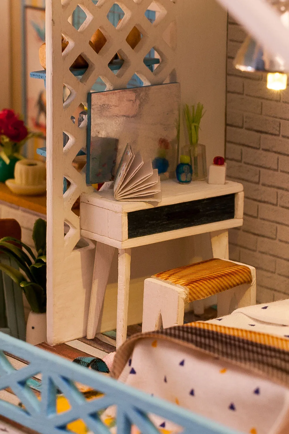 Детские игрушки Diy кукольный домик собирать деревянные Miniaturas кукольный дом мебель миниатюрный кукольный домик Головоломка Развивающие игрушки для детей