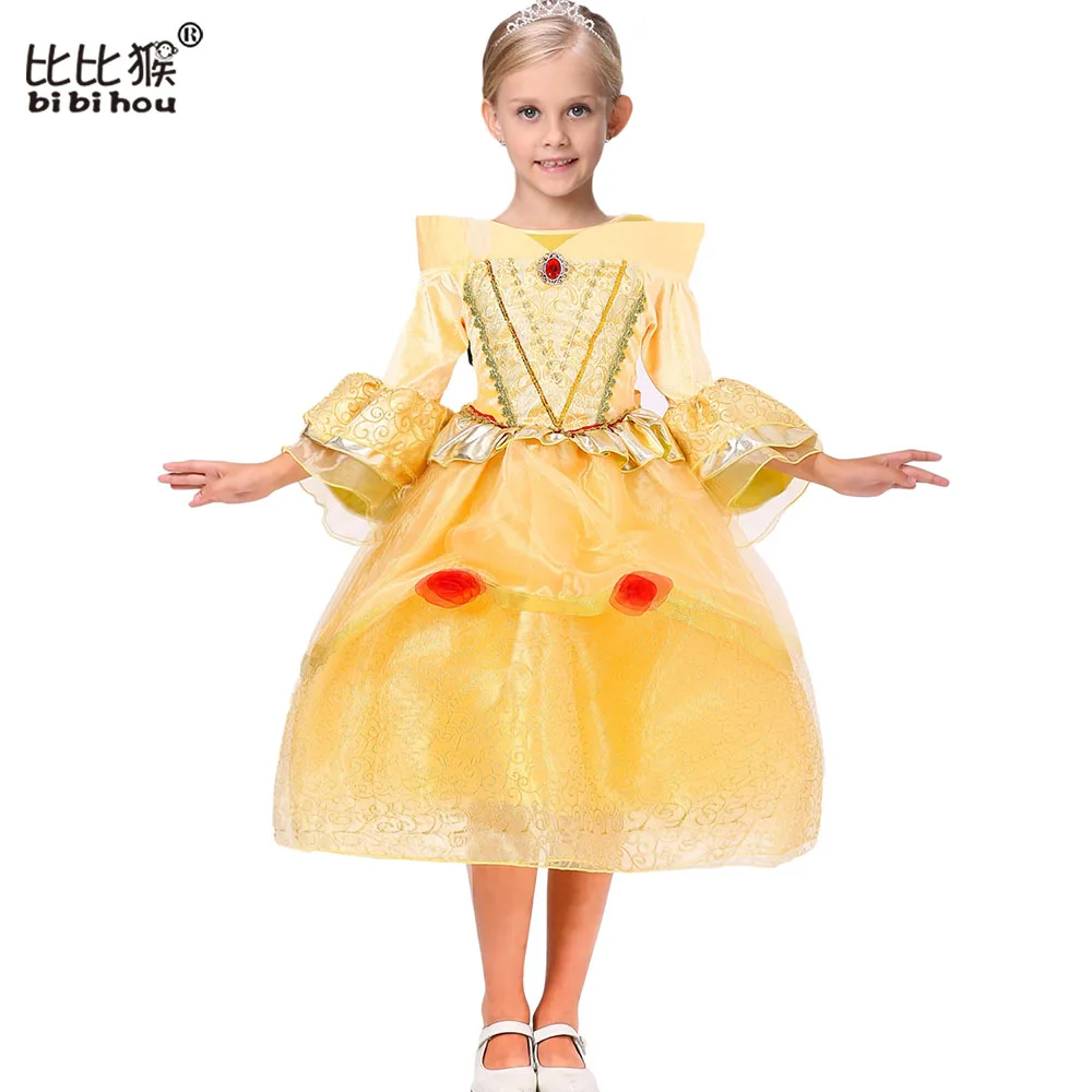 Платье для девочек от 3 до 10 лет Кружевной Костюм принцессы наивысшего качества