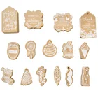 Ярлыки с надписью Thank you на Рождество, 20 шт.