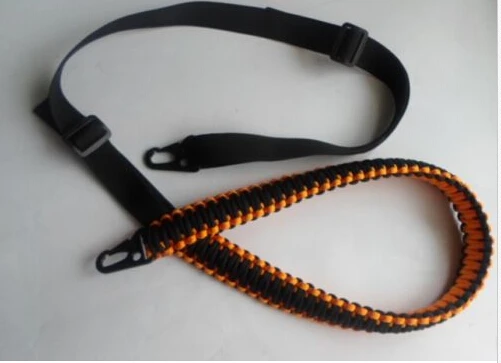 Регулируемый ремень для винтовки из Паракорда с Вертлюгами Black &amp Hunters Orange | Спорт
