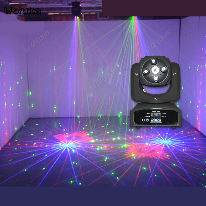 Moving head beam RGB laser light Small stage lighting flash rotating colorful lights bar high brightness large range CD50 W01 | Освещение