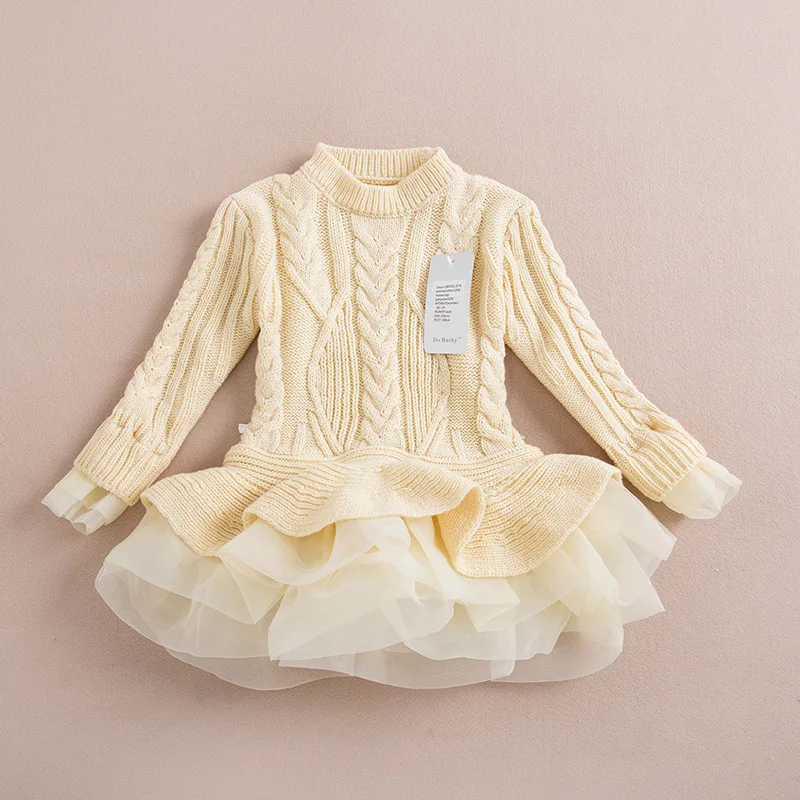 Обувь для девочек платье Зимний пуловер сезон 2017 года трикотажные Свитеры женщин