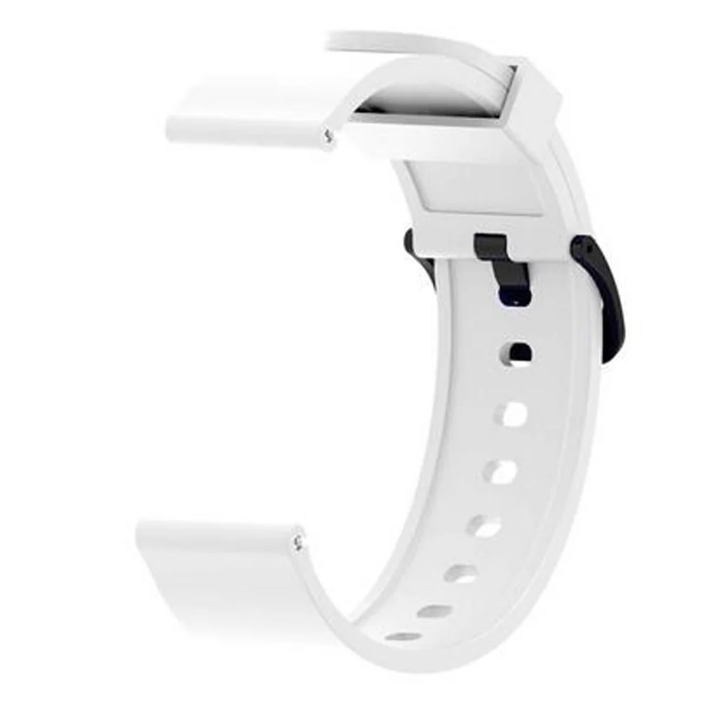 Белый ремешок для часов Xiaomi Huami Amazfit Bip силиконовый браслет бит темп Lite молодежи