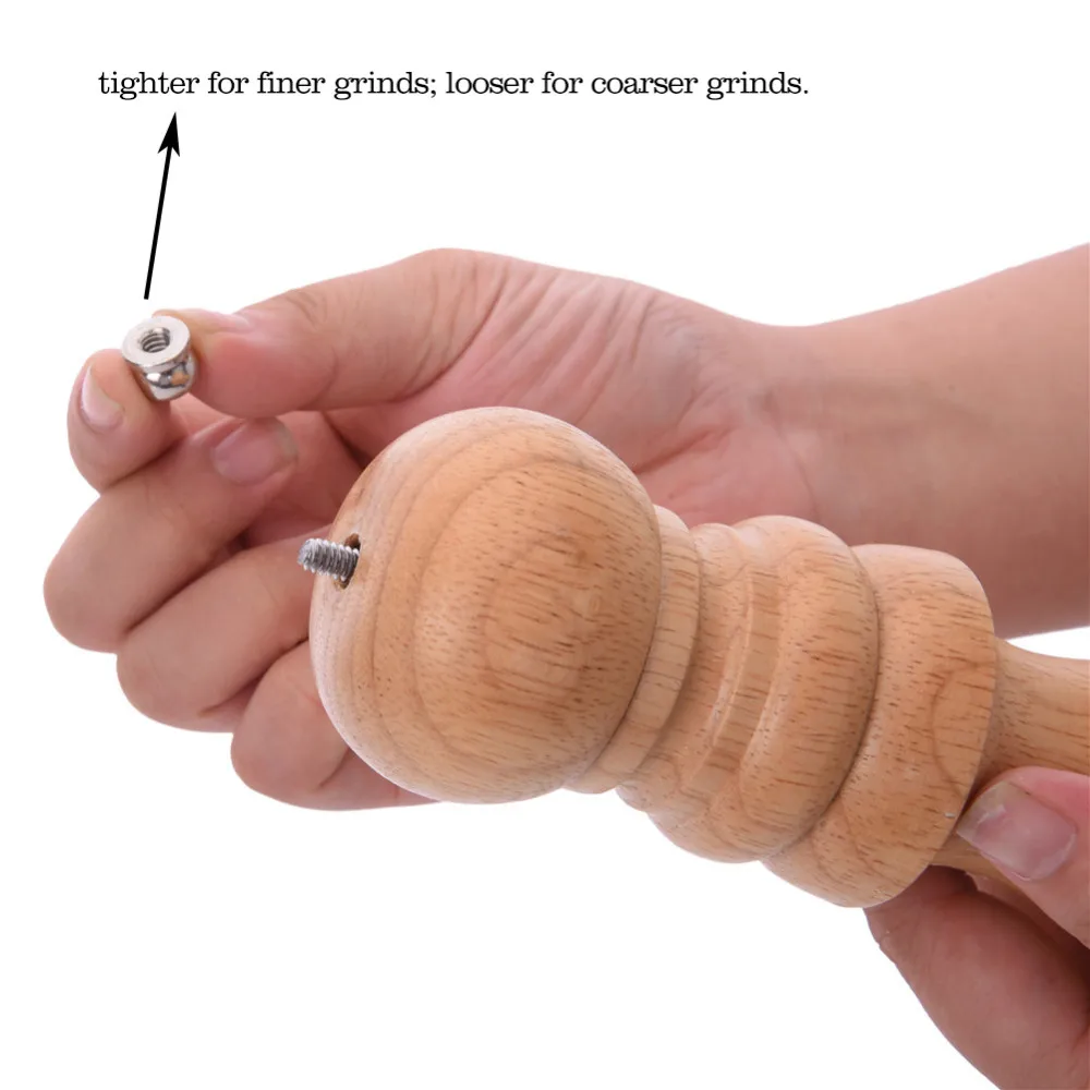 Aihome Деревянные Соль и Перец Измельчители соль и перец и специи измельчители Дробилки руководство мельница для перца 4 Размеры Творческий Кухня инструменты