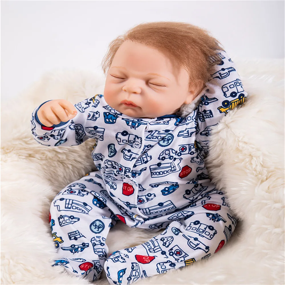 SanyDoll 19 дюймов 48 см силиконовые куклы для новорожденных симпатичный детский
