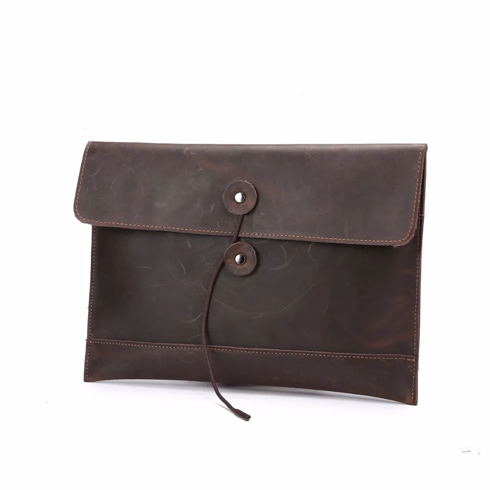

Men's Envelope Genuine Leather Male Clutch Bag Cowhide Casual Tote Big Capacity Phone Card Money Pouch Bag Business Pock Gift