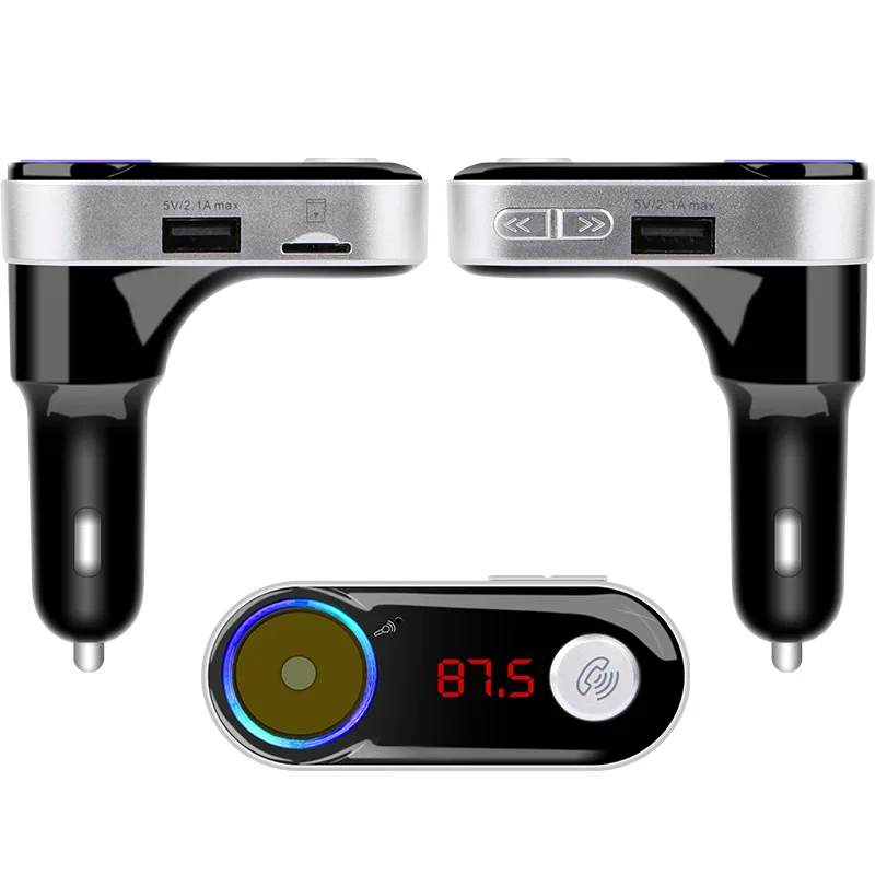 2017 Bluetooth гарнитура для авто MP3 плеера 5 В 2.1a громкой связи множество fm-передатчик USB