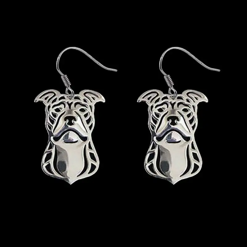 

Fashion Alloy Jewelry Earrings Women's Metal Pit Bull Terrier Drop Earrings