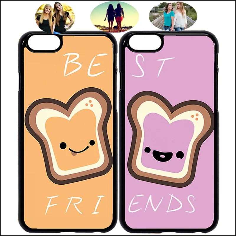 Милый желе с арахисовым маслом лучший друг сочетающийся BFF чехол для телефона iPhone