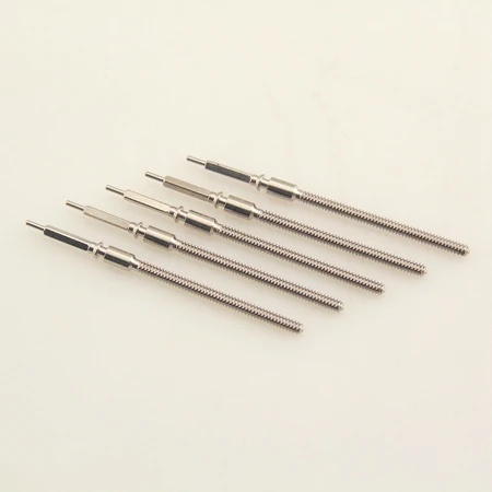 5pcs Парнис пружина бар мужские часы подходят Чайка ST2505 Движение Комплект Стволовых FIT сталь Корона часы - Цвет: 5pcs