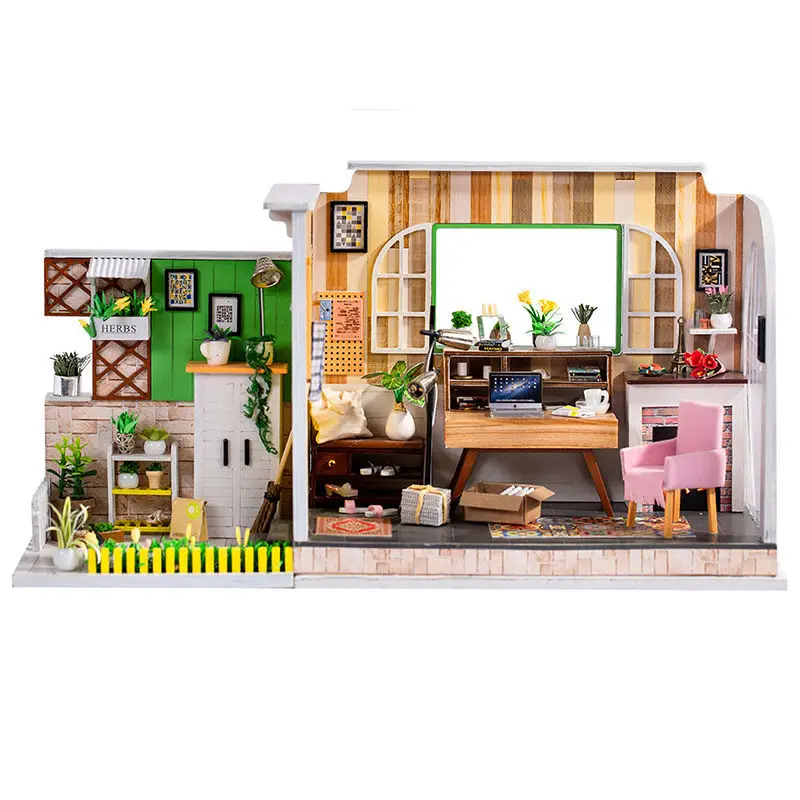Студия Гётеборг 3D DIY детей и взрослых миниатюрный деревянный кукольный дом с мебельной моделью строительные кукольные игрушки