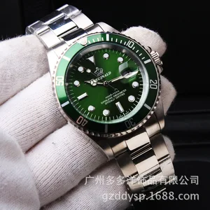 Часы мужские Кварцевые полностью стальные, модные брендовые деловые повседневные наручные, в стиле милитари, с автоматической датой