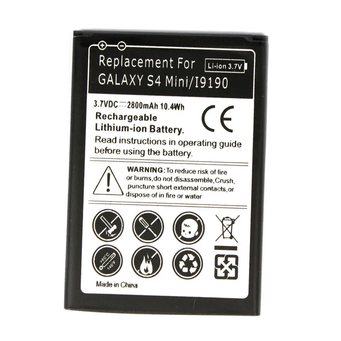 10 шт./лот 2800 мАч B500BE B500AE Сменный аккумулятор для Samsung Galaxy S4 S 4 IV mini I9190 I9192 I9195 I9198