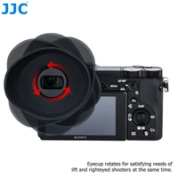 jjc rubber camera eyecup viewfinder protector eye cup soft silicone eyepiece for sony a6600 a6500 a6400 replaces sony fda ep17