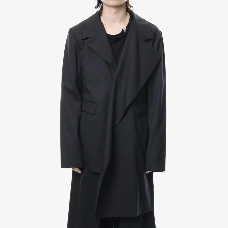 Сезон осень-зима длинное оригинальное дизайнерское пальто хлопковый костюм