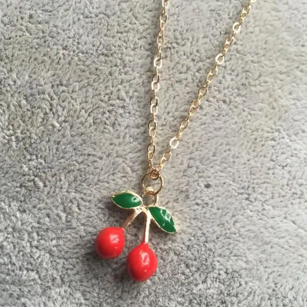 2018 стильная простота милая корейская мода фрукты клубника женская подвеска