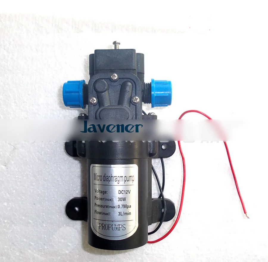 

12V DC Electric Mini Diaphragm pump self-priming booster pumnp low traffic for garden cooling car washer 30W 180L/H T7