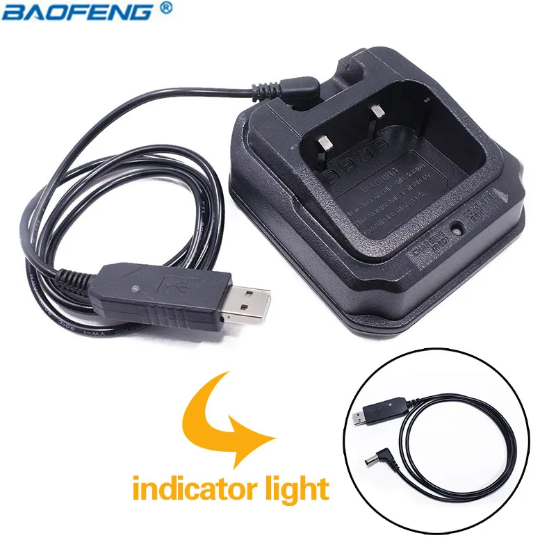 Baofeng UV-9R водонепроницаемый USB зарядное устройство для BaoFeng UV-XR A-58 плюс GT-3WP