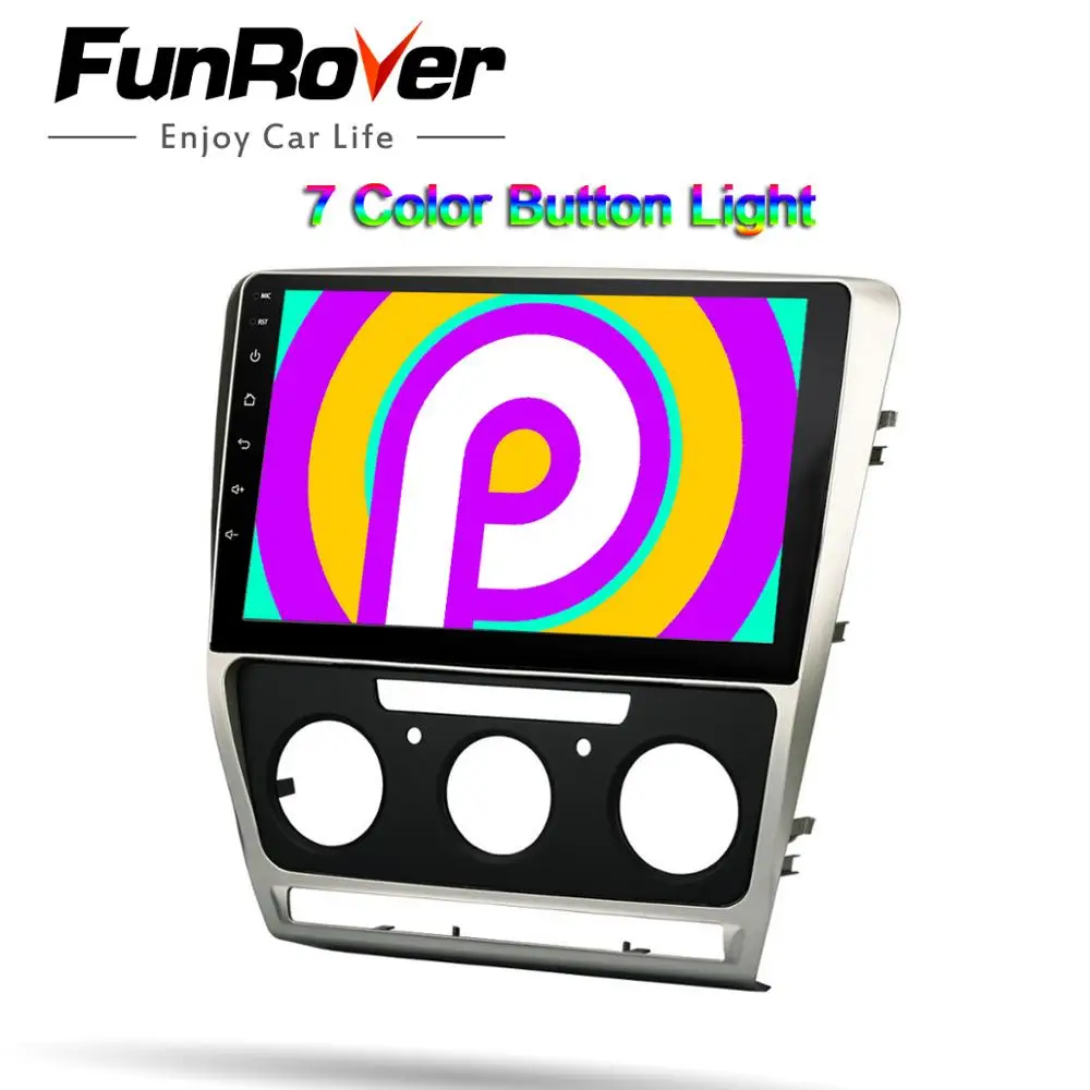 Funrover 2.5D + IPS 2 din радио автомобильный dvd мультимедийный плеер Android 9 0 навигация gps для