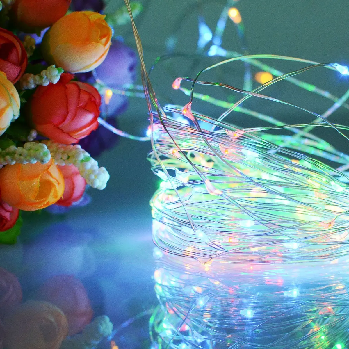 Солнечные Медный провод Гирлянды светодиодные огни 200 LED Звездное канатные внутреннего Наружное освещение домашний Рождество украшения новогодние украшения солнечные панели новогодний декор солнечная батарея товары