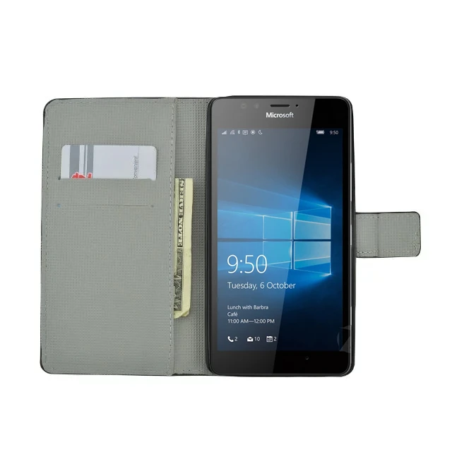 Для Microsoft Lumia 535 640 LTE 540 950 950XL 650 Nokia 930 630 635 925 720 520 Новый кожаный мягкий чехол бумажник