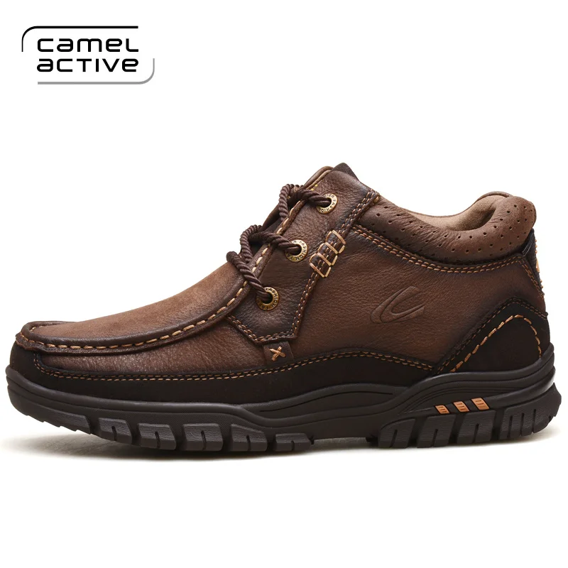 Мужские мотоциклетные ботинки Camel Active черные повседневные из натуральной кожи в