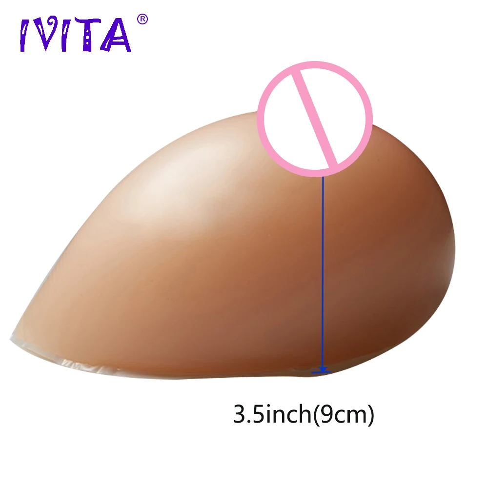 IVITA 1400 г реалистичные силиконовые формы груди поддельные для трансвеститов Супер