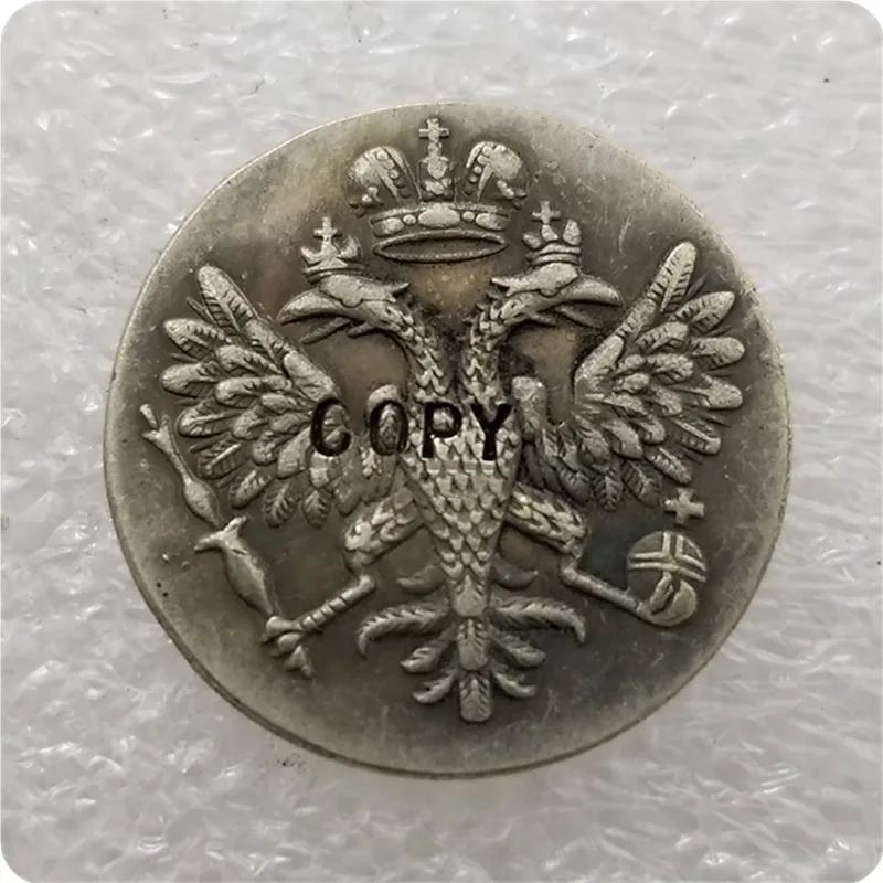 1731 Россия 10 копеек (гривенник) копия монет памятные монеты-копия магнитная медаль