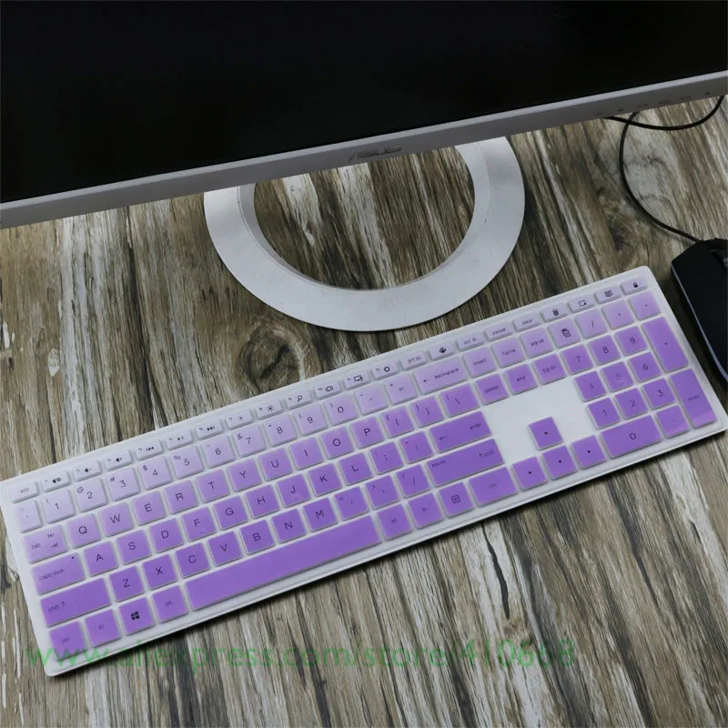 Desktop Keyboard Cover Protector Skin Computer For HP Pavilion All-in-One PC 24-xa 24-xa0002a 24-xa0300nd 24-xa0051hk 23.8 inch