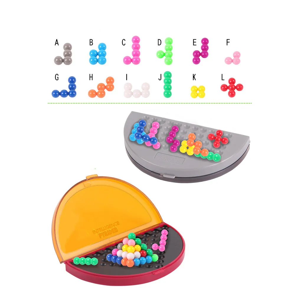 Интересный магический IQ Пирамида бисер головоломка логика ум образовательная