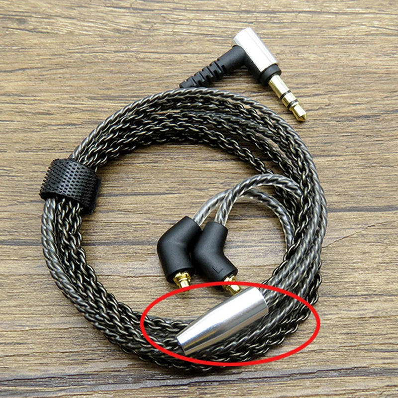 Обновление посеребренный MMCX кабель для Shure SE215 SE535 SE846 SE315 SE425 UE900 наушники Посеребренная гарнитура кабель для наушников - Цвет: Silver mmcx