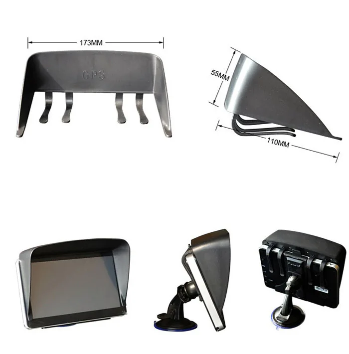 7 дюймовый автомобильный солнцезащитный козырек с GPS антибликовый защитный