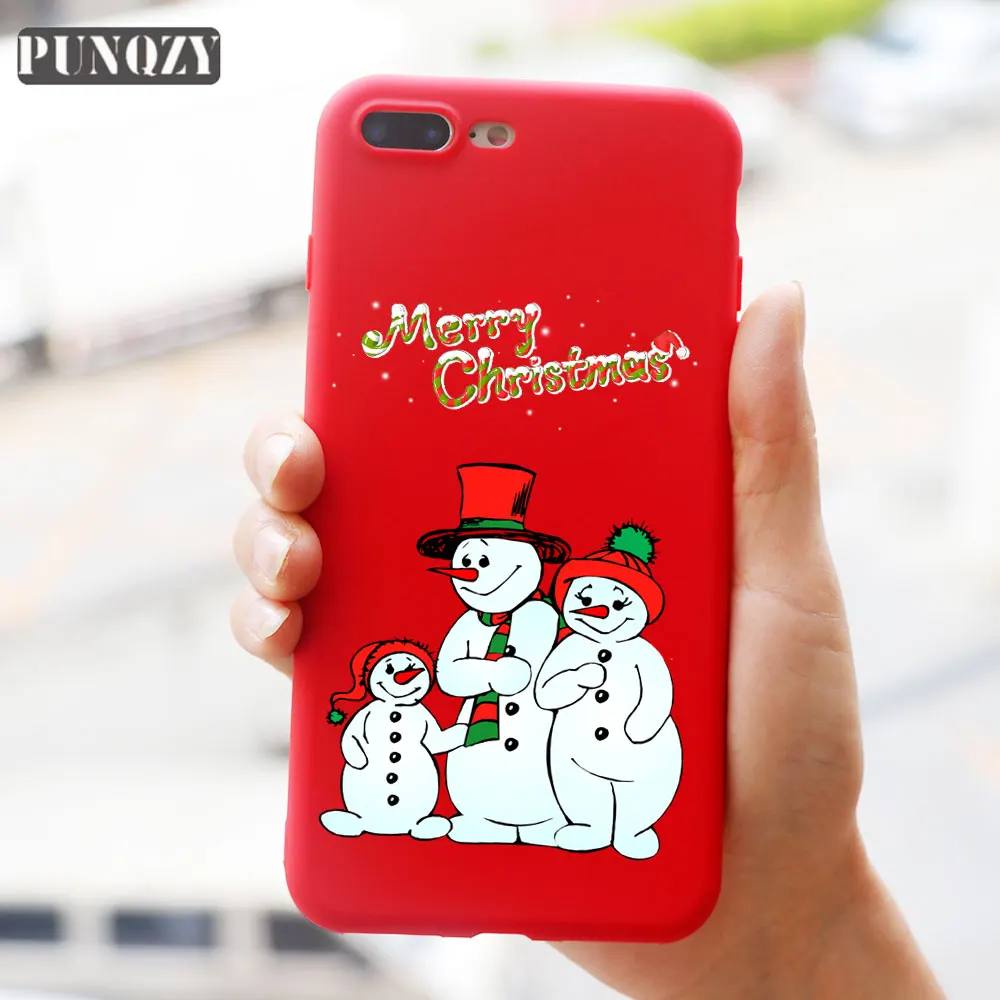 TPU A1570-RED Рождественский Санта-Клаус, лось, снеговик, снежинка, красный чехол для телефона, для iPhone 11 pro max, 5S, SE, 6s, 8, 7 Plus, X, XS, MAX, XR, ТПУ, силиконовый чехол - Цвет: TPU A1570-RED