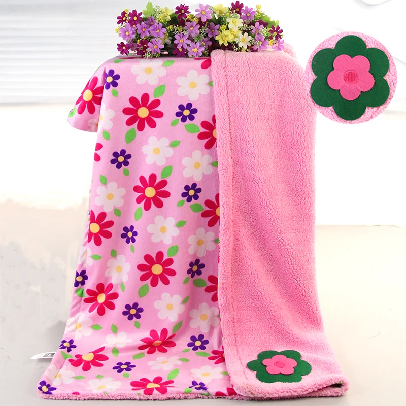 Супер мягкое детское одеяло для новорожденных 102cmx76см мультяшное с жирафом душа