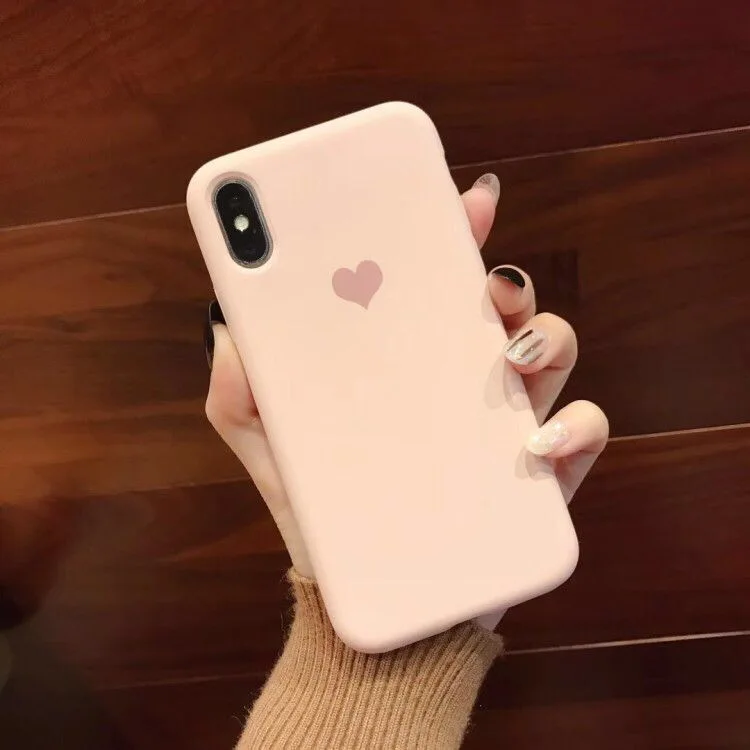 Милый чехол с сердечком 3D силиконовый для iPhone XR XS Max X 6 6S 7 8 Plus чехлы телефонов