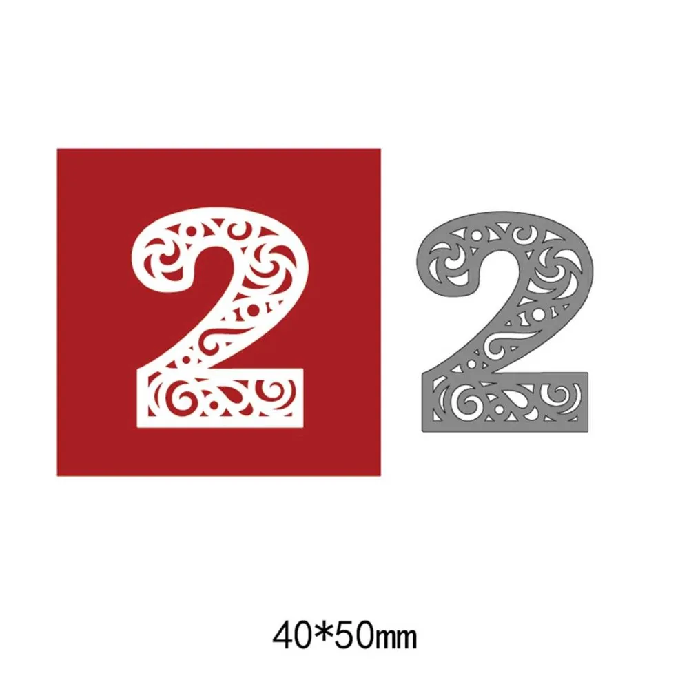 Arabic numerals Hollow Numbers Metal Cutting Dies Stencils For Scrapbooking Decorative Embossing Suit Paper Cards Die Cutting|Вырубные