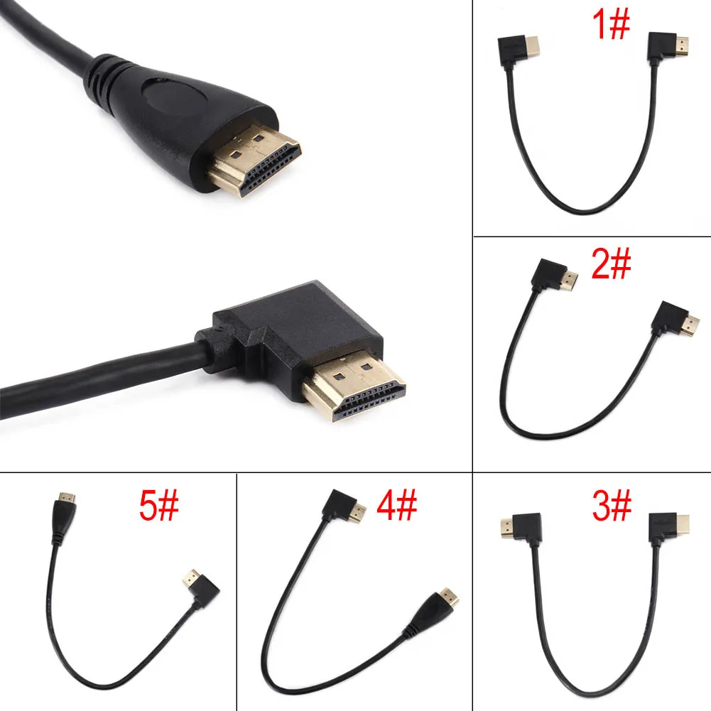 Новый мини HDMI конвертер Папа мама 0 3/0 5/1 м переходник с правой и левой стороны
